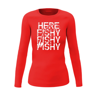 Here Fishy Fishy Women Long Sleeve Shirt